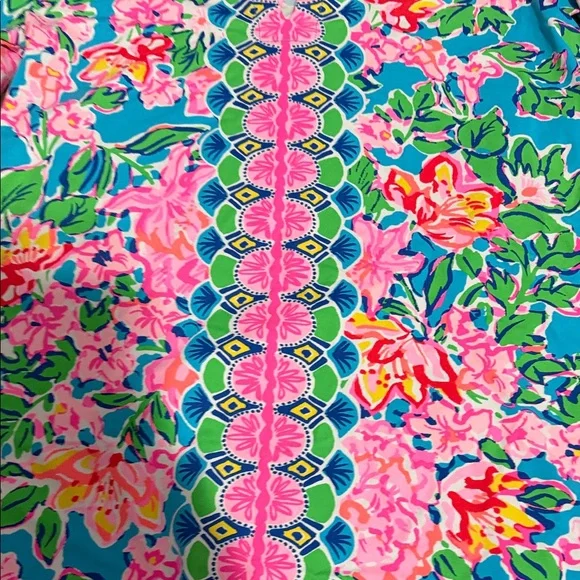 Lilly Pulitzer Pink and Blue Floral Top - Picture 3 of 8